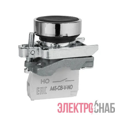Кнопка OptiSignal D22 C4-P-210 черн. металл 1НО XB4BA21 КЭАЗ 332166