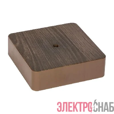 Коробка разветвительная КМР-030-032 100х100х28 темн. дерево PROxima EKF plc-kmr-030-032-t