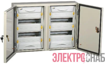 Корпус металлический ЩРн-2х24з-1 У2 IP54 PRO IEK MKM16-N-2X24-54-ZU