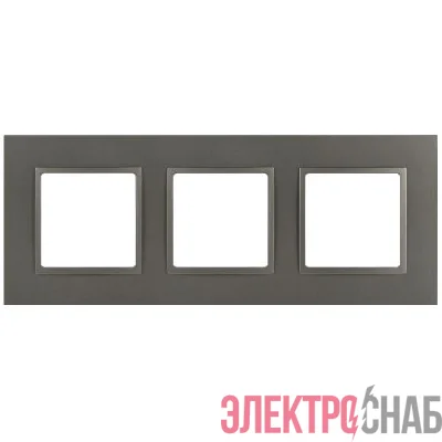 Рамка 3-м Elegance 14-5013-16 Classic для розеток и выключателей титан Эра Б0065827