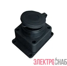 Розетка настенная 16А IP44 250В (еврослот) с заглушкой с заземл. каучук UNIVersal 602229