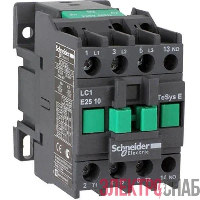 Контактор 3п 25А 1НО 24В AC TeSys E SchE LC1E2510B5