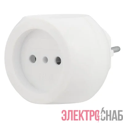 Разветвитель 3-м 6А IP20 Шар 220В бел. Rexant 11-1063