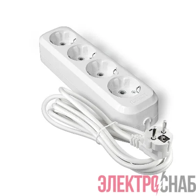 Удлинитель 4х3м с заземл. IP20 Е-304А ПВС 3х1.5 Universal 1730