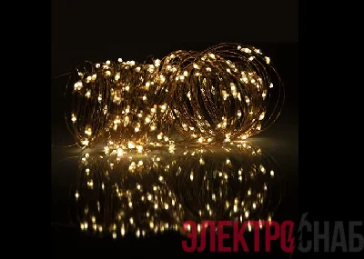 Светильник светодиодный садовый SLR-G03-200Y нить 200 LED желт. на солнечн. батарее ФАZА 5033344