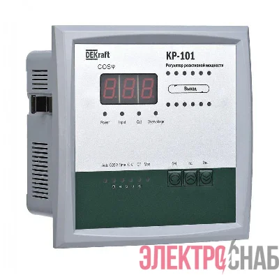 Регулятор реактивной мощности КР-101 380В 4 ступеней DEKraft 50508DEK