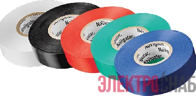Изолента 61 313 NIT-B15-10/S 5 цветов Navigator 61313