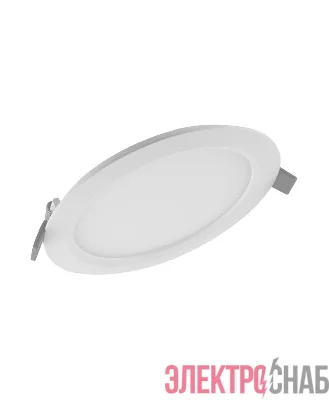 Светильник светодиодный Downlight SLIM ROUND тонкий ДВО 18Вт 4000К 1440Лм IP20 ECO CLASS бел. LEDVANCE 4058075154407