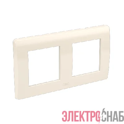 Рамка 2-м 2х2мод. Brava сл. кость RAL9001 DKC 75012O