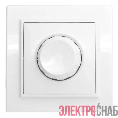 Светорегулятор СП Минск 600Вт 220В бел. Basic EKF ERD06-101-10