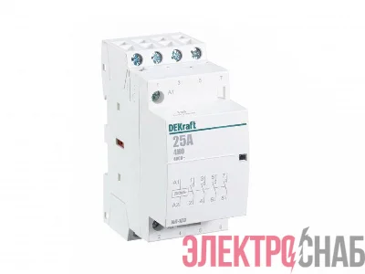 Контактор модульный МК-103 4НО 25А 230В DEKraft 18067DEK