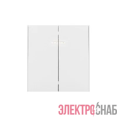 Выключатель 2-кл. СП STRONG MIELE 10А с подсветкой жемчуг Kranz KR-78-0714-4