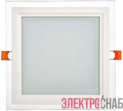 Светильник светодиодный ДВО 1625 18Вт 4000К IP20 встраив. со стекл. квадр. IEK LDVO0-1625-18-4000-K01
