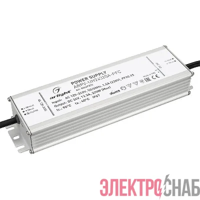 Блок питания ARPV-UH24320A-PFC 24В 13.3А 320Вт IP67 метал. Arlight 024272(1)
