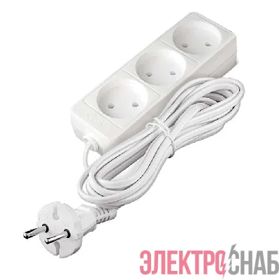 Удлинитель 3х3м без заземл. 6А IP20 1.3кВт ШВВП Союз 481S-0303
