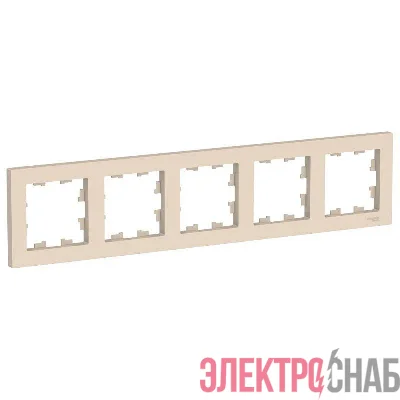 Рамка 5-м AtlasDesign универс. беж. SE ATN000205