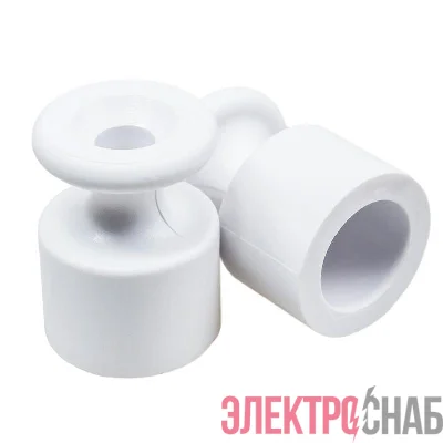 Изолятор ОП пластик бел. (уп.10шт) Bironi B1-551-21-10