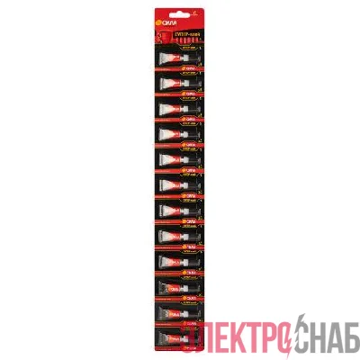 Супер-клей 1г SSBL12-1 BL-12 (блист.12шт) СИЛА Б0034921