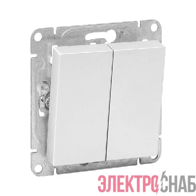 Выключатель кнопочный 2-кл. СП Эпика механизм алюм. EKF UP1-SWA-23