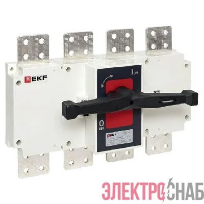Рубильник-выключатель 4п 1600А с рукояткой управления для прямой установки PowerSwitch EKF psds-1600-4