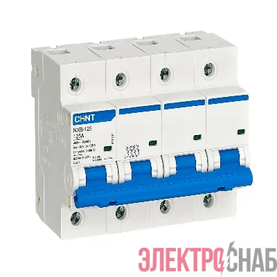 Выключатель автоматический модульный 4п C 80А 10кА NXB-125 (R) CHINT 816147