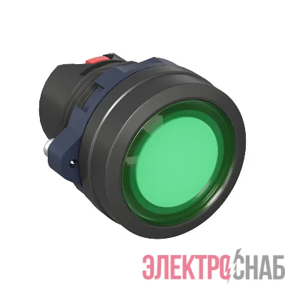 Головка кнопки плоская прозрачная с фиксацией зел. DKC M22P-FLLGP