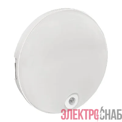 Светильник светодиодный ЖКХ ДПО-2100 12Вт 4000К IP65 круг с инфракрасным датчиком движения LUMA EKF BKL-2100DI-R-12-4000