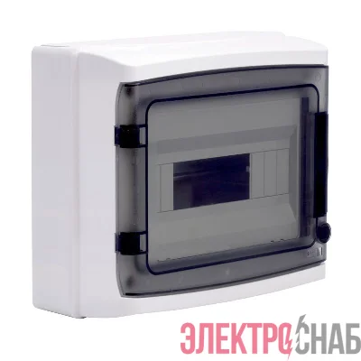 Щиток настенный ЩРн-п-12 12мод. IP65 с дверцей с клеммн. блоком 63А сер. DKC RB12W6TGD