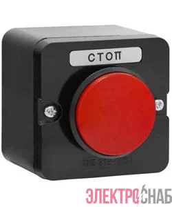 Пост управления ПКЕ 212-1 У3 10А 660В 1 элемент красн. гриб накладной IP40 Электротехник ET519064