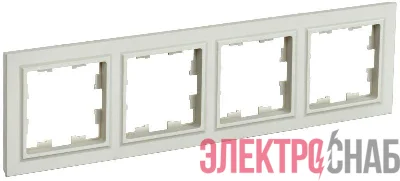 Рамка 4-м BRITE РУ-4-БрКр беж. IEK BR-M42-K10