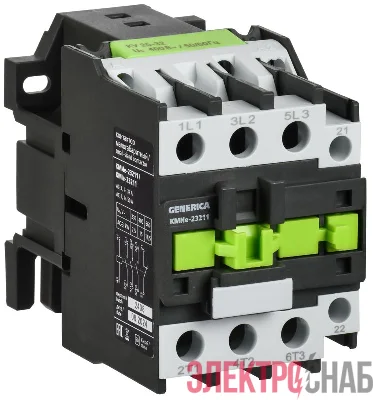 Контактор КМИе-23211 32А 230В/АС3 1НЗ GENERICA KKME21-032-230-01
