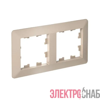 Рамка 2-м AtlasDesign Air песочн./дым. бел. SE ATN221202