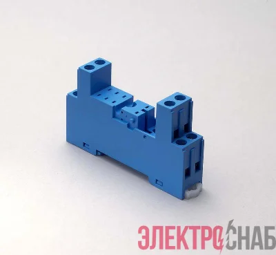 Розетка с винт. клеммами (с зажимной клетью) для реле 40.31 модули 99.80 в комплекте металлич. клипса 095.71 син. FINDER 95833SMA