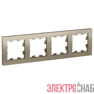 Рамка 4-м AtlasDesign универс. шампань SE ATN000504