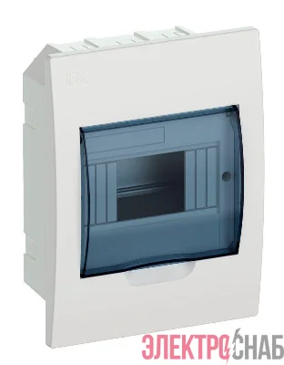 Корпус встраиваемый ЩРВ-П-6 Krepta 3 IP41 пластик. бел. IEK MKP12-V-06-40-20
