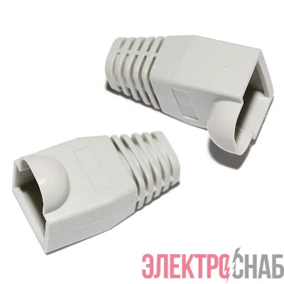 Колпачок изолирующий для разъема RJ45 PVC сер. (уп.100шт) TOKOV ELECTRIC TKE-IC-RJ45-GR