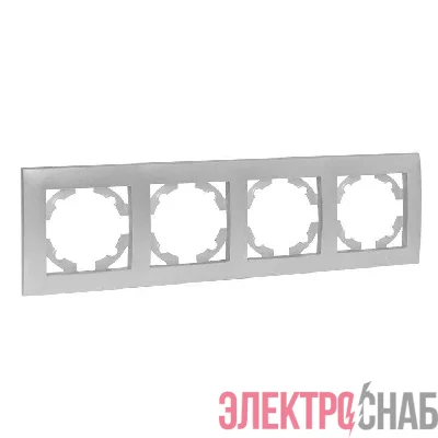 Рамка 4-м Валенсия сталь EKF EWM-G-304-30