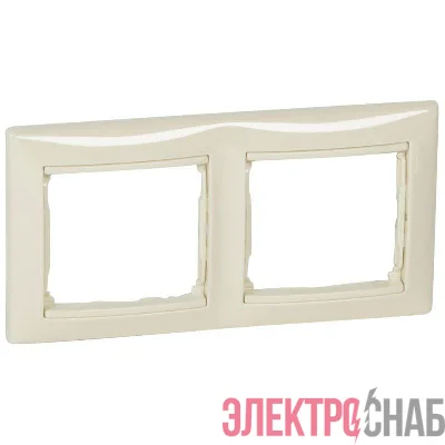 Рамка 2-м Valena горизонт. сл. кость (DIY-упак.) Leg 695632