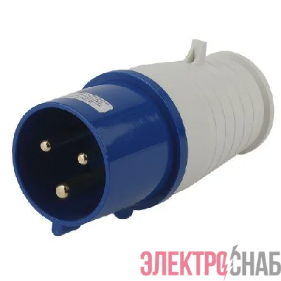 Вилка переносная 23 2Р+РЕ 32А 220В IP44 V-32-2P-PE-IP44 ЭРА Б0032852