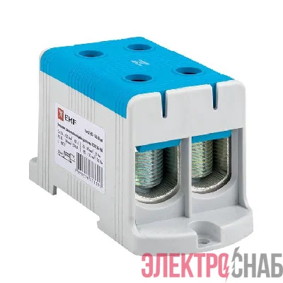 Клемма силовая вводная двойная КСВ 35-150кв.мм син. PROxima EKF kvs2-35-150-blue