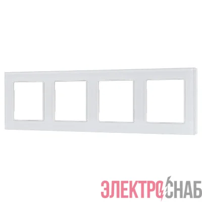 Рамка стеклянная FRM-GLARE-GS-4-WH Arlight 043802