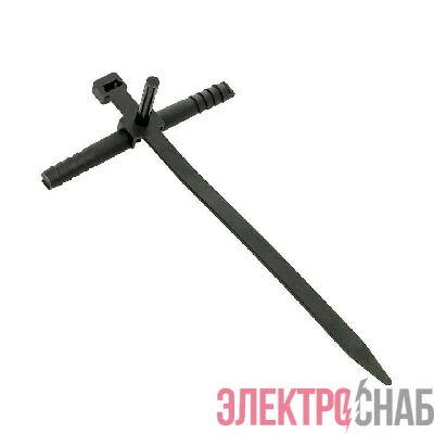 Хомут дюбельный 7х150 черн. (уп.50шт) PROxima EKF plc-nst-7.2x150b