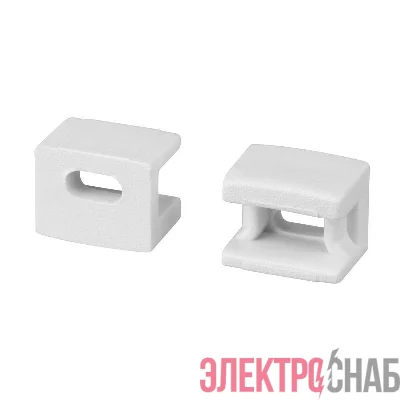 Заглушка PLINTUS-FANTOM WHITE с отверстием пластик (комплект) Arlight 043607