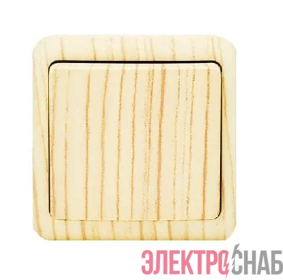 Выключатель 1-кл. ОП VIOLA 10А IP20 беленый дуб LEZARD 751-5200-100