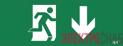 Этикетка самоклеящаяся "Фигура/стрелка вниз" ДПА IP20/54 IEK LPC10-1-24-09-FNIZ