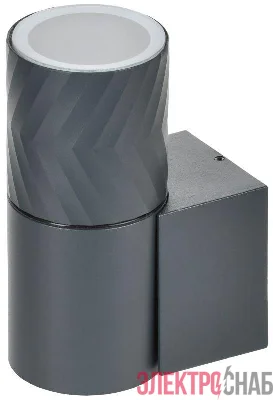 Светильник 5107 GU10 IP65 уличный настенный сер. IEK LT-UBU0-5107-GU10-1-K03