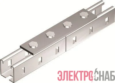 Пластина для профиля С-образ. соединительная L190 4 отверстия DKC BMD1012HDZ