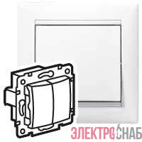 Выключатель 2-кл. СП Valena 10А IP31 механизм бел. (DIY-упак.) Leg 694265