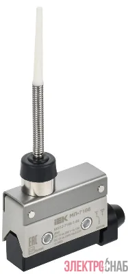 Микропереключатель концевой МП-7166 пруж. стрерж. с диэл. IP40 IEK KKV12-7166-1-64