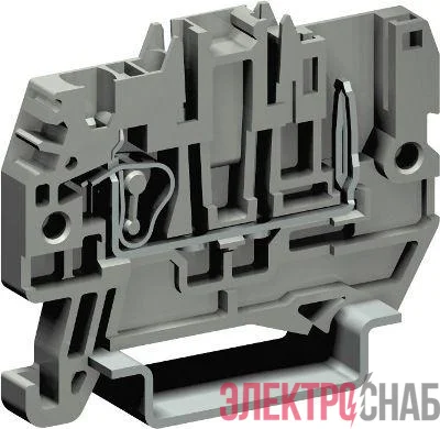 Клемма пружинная проходная со штыревым контактом 2.5кв.мм сер. DKC ZHVP300GR-RET
